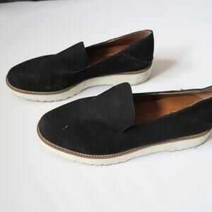 Franco Sarto Jaxton Black Suede Loafer Women's Size 8 US